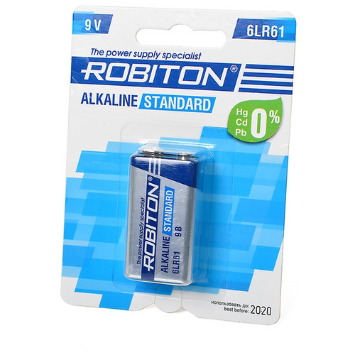 Батарея ROBITON STANDARD 6LR61 9V BL1 12288