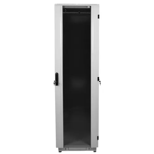 Шкаф телекоммуникационный напольный ЦМО 47U (800 × 800) дверь стекло, цвет чёрный ШТК-М-47.8.8-1ААА-9005